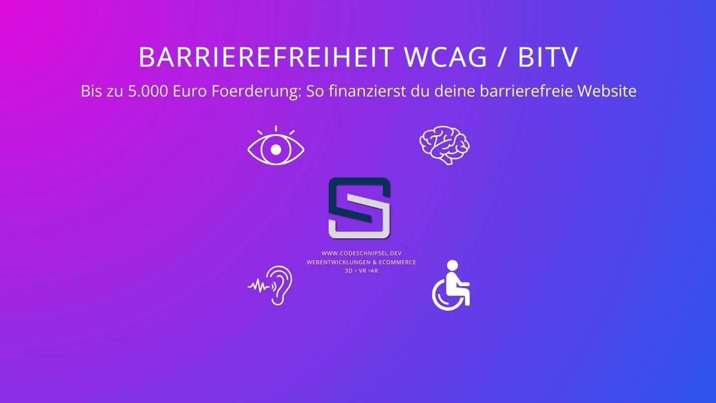 Bis zu 5.000 Euro Förderung für du deine barrierefreie Website