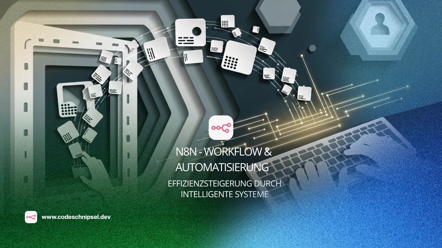 n8n Workflow-Automatisierung: Nodes verbunden zu einem automatisierten Prozess