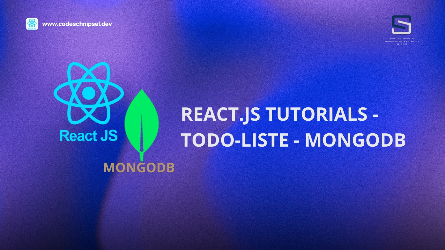 React Todo-App mit MongoDB: MERN Stack Tutorial