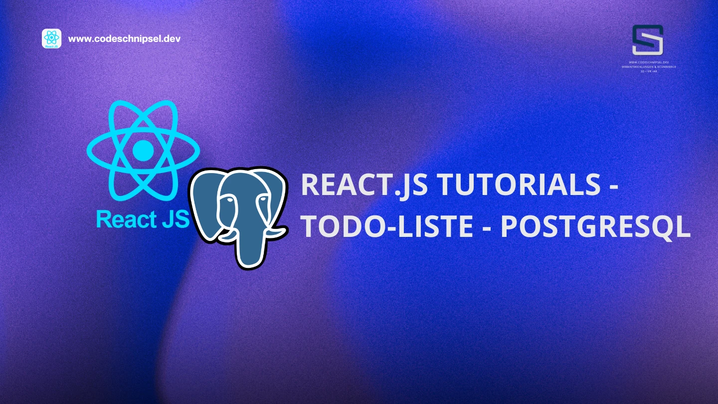 React Todo-App mit PostgreSQL: SQL-Datenbank anbinden