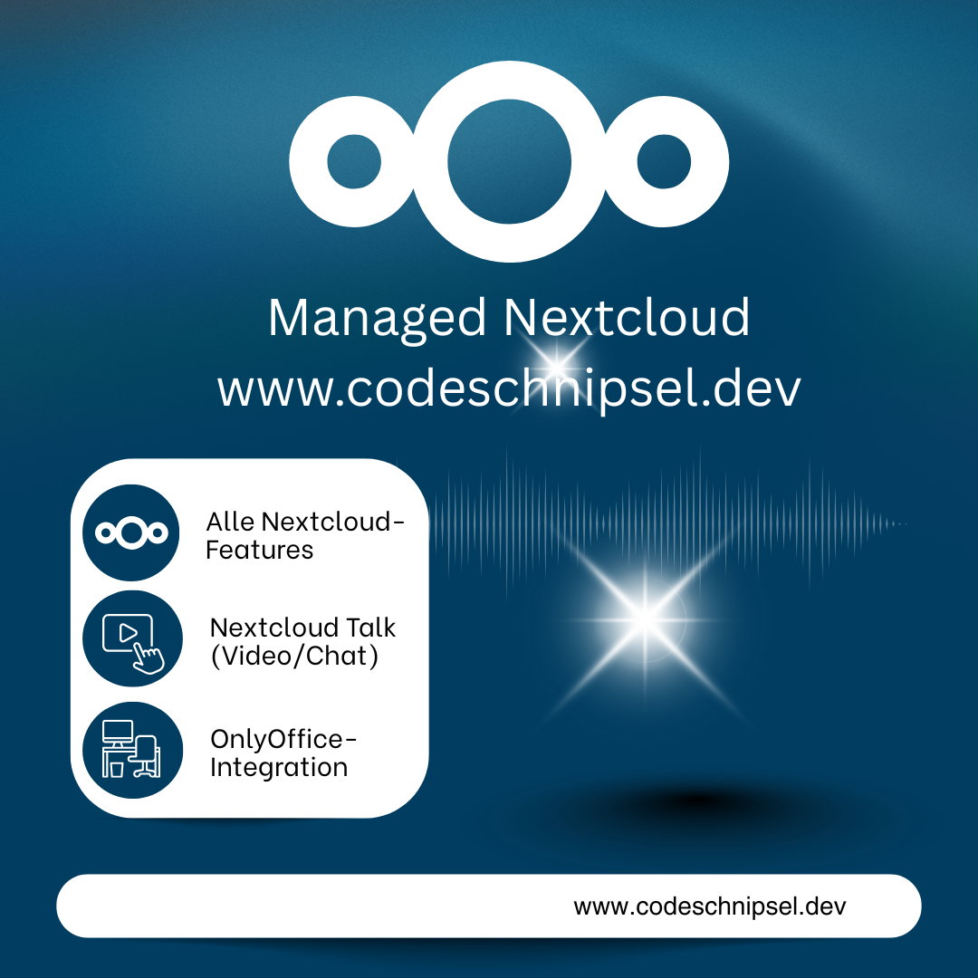 Nextcloud Dashboard mit Dateiverwaltung und Collaboration-Tools