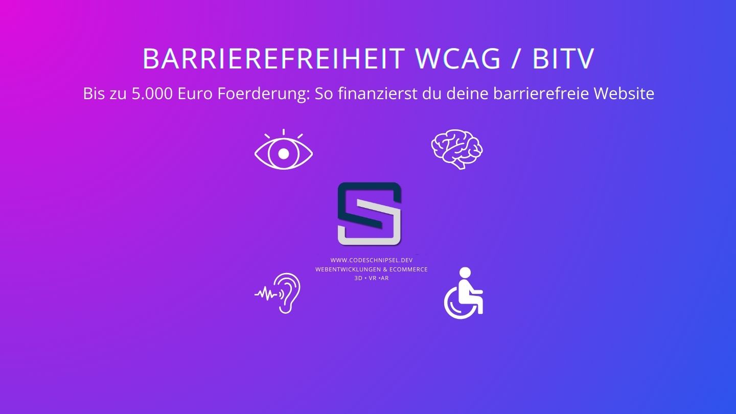 Bis zu 5.000 Euro Foerderung: So finanzierst du deine barrierefreie Website
